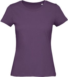 B&C CGTW043 - Women's Organic Inspire round neck T-shirt Urban Purple