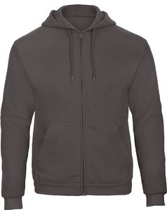 B&C CGWUI25 - Zipped hooded sweatshirt ID.205 Anthracite