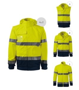 RIMECK 5V2 - HV Guard 4 in 1 Jacket unisex jaune fluorescent