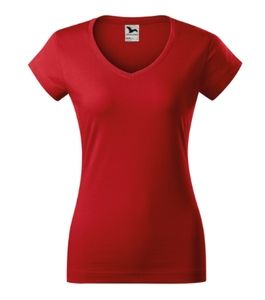 Malfini 162 - Fit V-neck T-shirt Ladies Red