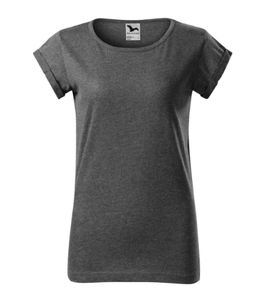 Malfini 164 - Fusion T-shirt Ladies mélange noir