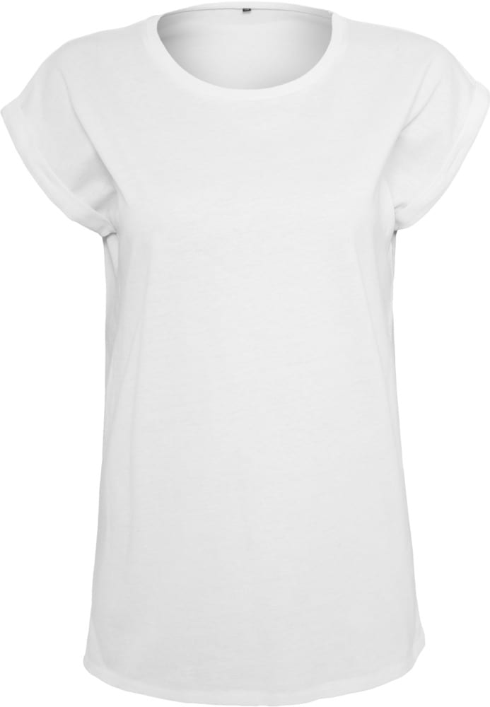Build Your Brand BY138 - Ladies Organic Extended Shoulder Tee