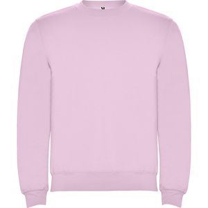 Roly SU1070 - CLASICA Classic sweatshirt with 1x1 elastane rib in collar Light Pink