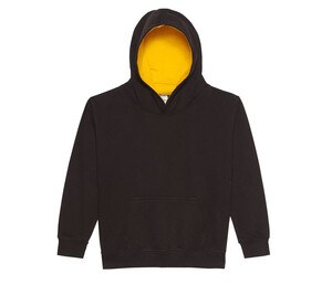 AWDIS JH03J - Childrens sweatshirt with contrasting hood