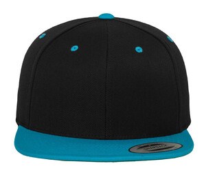 Flexfit 6089MT - Bicolor Snapback Cap Black/ Teal