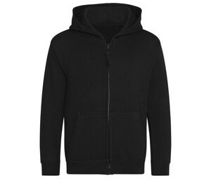AWDIS JH050J - Zipped sweatshirt Deep Black