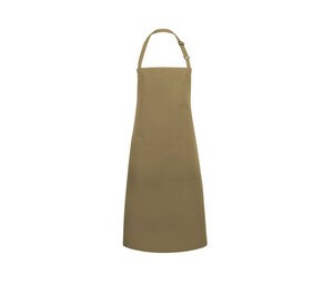 Karlowsky KYBLS5 - Basic bib apron with buckle and pocket Camel