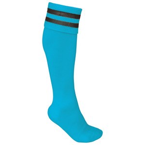 ProAct PA015 - STRIPED SPORTS SOCKS Light Turquoise / Dark Grey