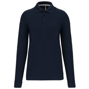 WK. Designed To Work WK276 - Men's long-sleeved polo shirt Navy