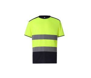 Yoko YK400 - Two-color t-shirt Hi Vis Yellow/Navy