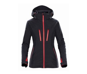 Stormtech SHXB4W - 3 in 1 woman parka Black / Bright Red