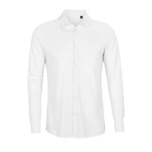 NEOBLU 03777 - Basile Men Cotton Piqué Shirt Optic White
