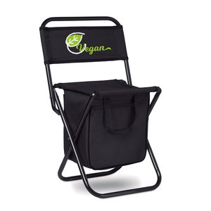 GiftRetail MO6112 - SIT & DRINK Foldable 600D chair/cooler Black