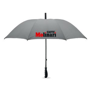 GiftRetail MO6132 - VISIBRELLA 23 inch reflective umbrella matt silver