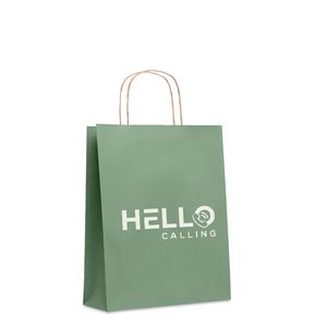 GiftRetail MO6173 - PAPER TONE M Medium Gift paper bag  90 gr/m² Green