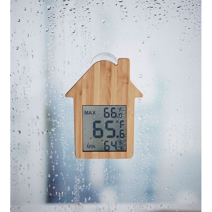 GiftRetail MO6468 - HISA Bamboo weather station