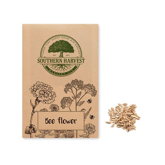 GiftRetail MO6501 - SEEDLOPEBEE Flowers mix seeds in envelope