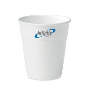 GiftRetail MO6547 - ORIA PP cup 350 ml White