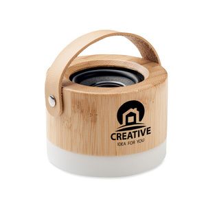 GiftRetail MO6669 - DIUMA 5.0 wireless bamboo speaker Wood