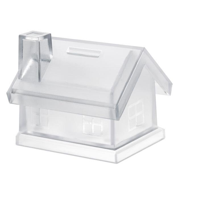 GiftRetail MO7242 - MYBANK Plastic house coin bank