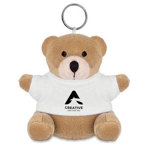 GiftRetail MO8253 - NIL Teddy bear key ring White