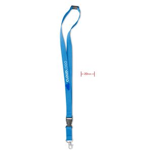 GiftRetail MO8595 - LANY Lanyard with metal hook 20 mm Turquoise
