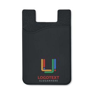 GiftRetail MO8736 - SILICARD Silicone cardholder Black