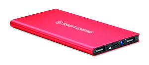 GiftRetail MO8839 - POWERFLAT8 Power bank 8000 mAh Red