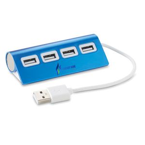 GiftRetail MO8853 - ALUHUB 4 port USB hub Blue