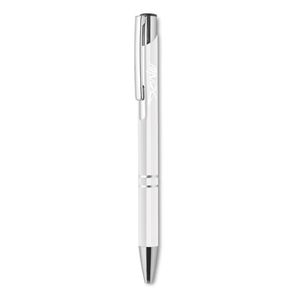 GiftRetail MO8893 - BERN Push button aluminium pen White