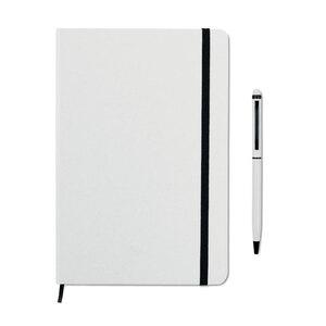 GiftRetail MO9348 - NEILO SET A5 notebook w/stylus 72 lined