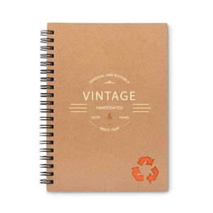 GiftRetail MO9536 - PIEDRA Stone paper notebook 70 lined Orange