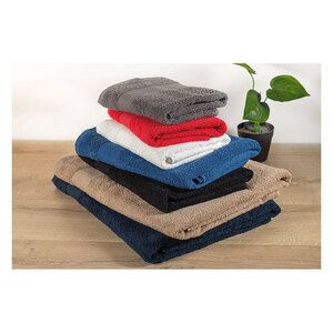 GiftRetail MO9933 - MERRY Towel organic cotton 180x100cm Black
