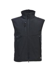 Mustaghata CARBONE - BODYWARMER SOFTSHELL FOR MEN 3 LAYERS  Black