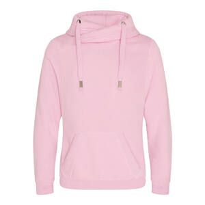 AWDIS JUST HOODS JH021 - Cross neck sweatshirt Baby Pink