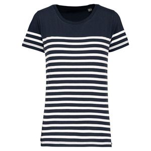 Kariban K3034 - Ladies’ Organic crew neck sailor T-shirt