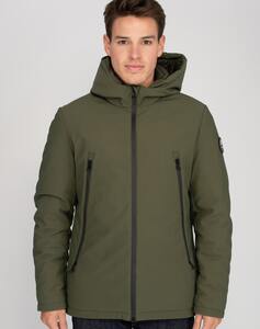 Mustaghata COLORADO - SOFTSHELL JACKET UNISEX WITH REMOVABLE HOOD HooDDooH Kaki Green