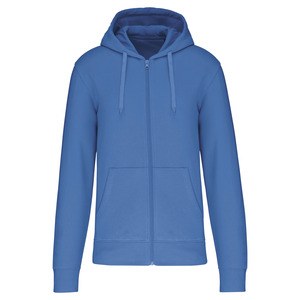 Kariban K4030 - Men's eco-friendly zip-through hoodie Light Royal Blue