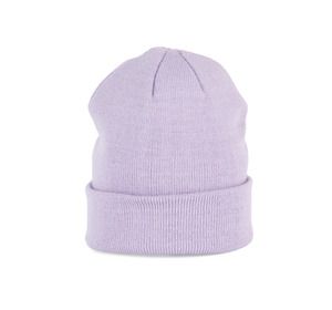 K-up KP031 - KNITTED TURNUP BEANIE Light Violet