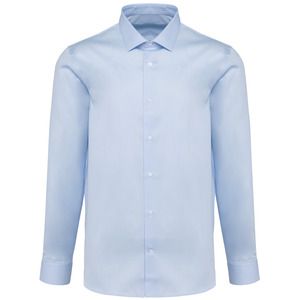 Kariban Premium PK506 - Men's long-sleeved twill shirt Essential Light Blue