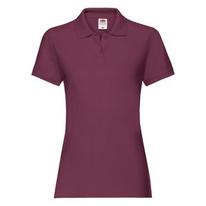 Fruit of the Loom SC63030 - Premium ladies’ polo shirt Burgundy