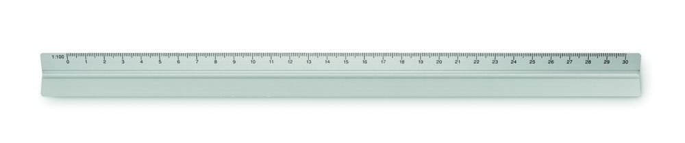 GiftRetail MO6698 - TRIA 30cm Ruler in aluminium