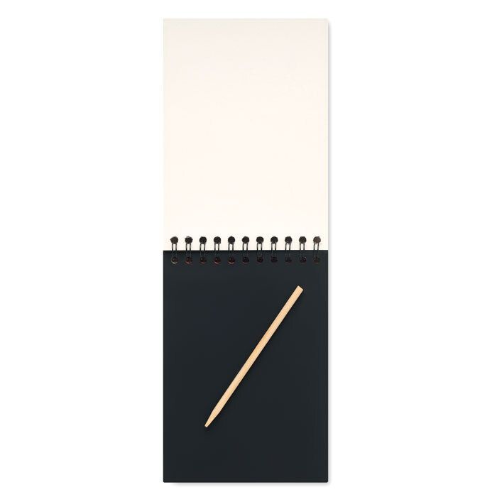 GiftRetail MO6699 - BLACK Scratching paper notebook