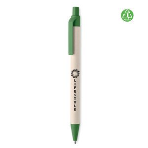 GiftRetail MO6822 - MITO PEN Milk carton paper ball pen Green