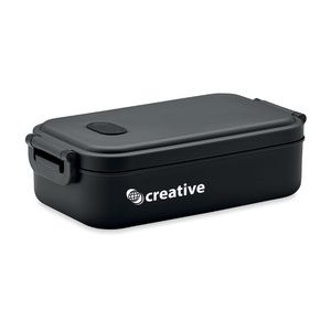 GiftRetail MO6855 - INDUS Recycled PP Lunch box 800 ml Black