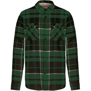 Kariban K579 - Sherpa-lined checked SHIRT JACKET