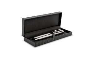 TopPoint LT82152 - Ball pen and rollerball set Dallas in gift box Silver