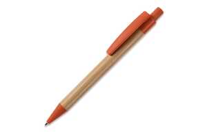 TopPoint LT87284 - Ball pen bamboo with wheatstraw Orange