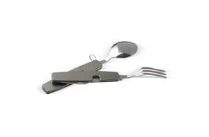 TopPoint LT90405 - Foldable cutlery in multi-tool Dark gun metal