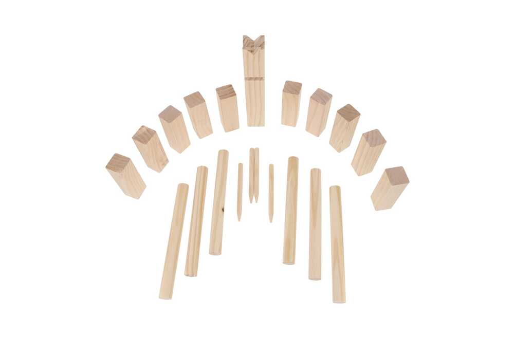 TopEarth LT90777 - Wooden Kubb game in pouch